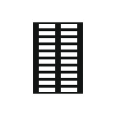 vector icon, wooden pallet for transport