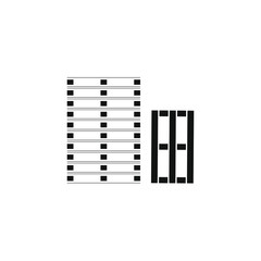 vector icon, wooden pallet for transport
