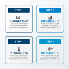 Vector infographic template, integrated circles. Business concept with options. For content, diagram, flowchart, steps, parts, timeline infographics, workflow, chart.