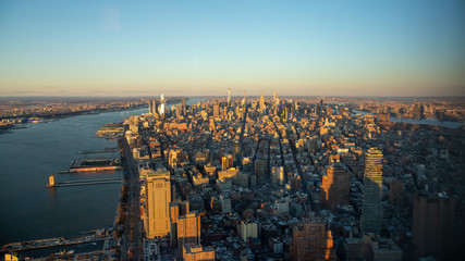 New York City, view to uptown Manhattan