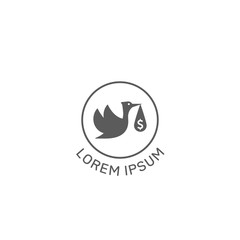 Pelican bring money logo design.