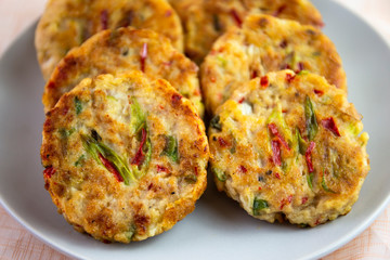Mung-bean pancake which is called Bindaetteok