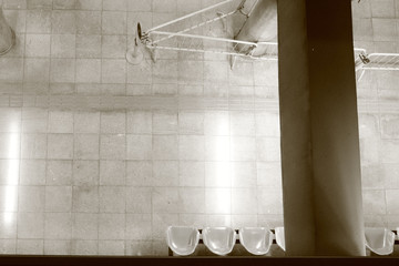 interior of bathroom