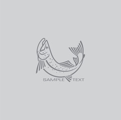 bass taimen fish logo