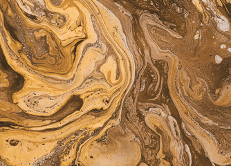 Hand painted background for creative design of posters, cards, invitations, banners, websites, wallpapers. Mixed paints on a canvas. Modern artwork. Trendy artistic style. Warm colour palette.