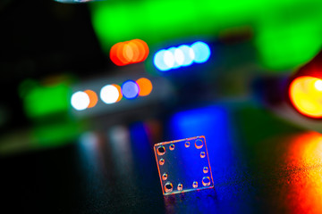 microfluidic device Instrument that uses micro amounts of fluid on a microchip to do certain...