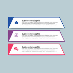 Presentation business infographic template with options. Vector illustration.