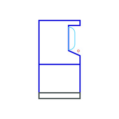 vector icon, video game machine shape