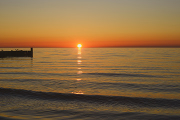 Sunset in the Ustronie Morskie. © RegnumInvictum