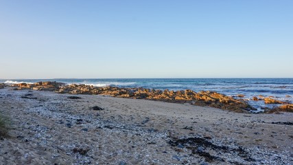 the spectacular red rocks bays of fire in tasmania, australia