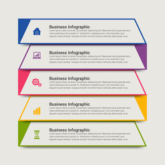 Thin line minimal Infographic design template with icons and options or steps. Can be used for process diagram, presentations, workflow layout, banner, flow chart, info graph.