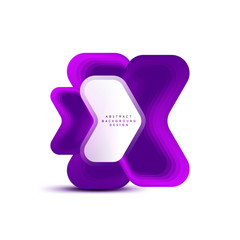 Vector arrow geometric banner created with blend color shapes effects. Trendy simple button, icon or business branding logo template, minimal style. Illustration For Wallpaper, Banner, Background