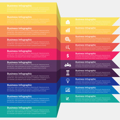 Vector Infographic design template with icons and options or steps. diagram, presentations, workflow layout, banner, flow chart, info graph.