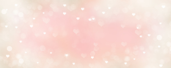 Fototapeta na wymiar Happy Valentines Day pink romantic greeting card.