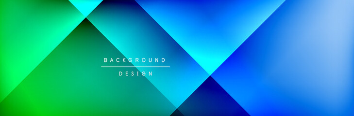 Abstract background - squares and lines composition created with lights and shadows. Technology or business digital template