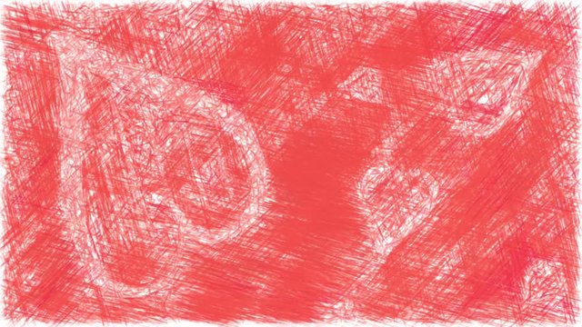 backdrop, background of abstract brush stroke texture and heart shape pattern generating time lapse on digital painting illustration with color palette of  red pink