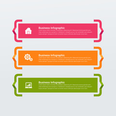 Business. Process chart. Abstract elements of graph, diagram with steps, options, parts or processes. Vector business template for presentation. Creative concept for infographic.