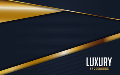 Luxurious dark navy background combine with golden lines