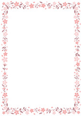 桜の花のフレーム