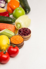 Balanced food for  healthy lifestyle