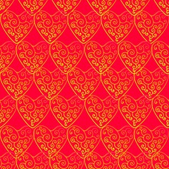 seamless pattern with hearts