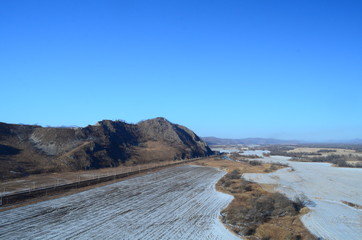 beach in winter