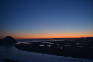 Fototapeta premium sunset over sea
