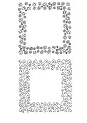 frame made of numbers