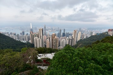 Obraz premium 香港の街の景色