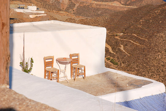 Two chairs in Chora Anafi 2009
