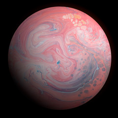 Pink Acrylic Pour Color Liquid marble abstract surfaces Design.