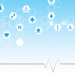 Abstract medical background.