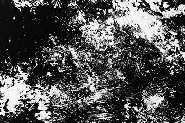 White paint burlap fabric patterns on a black background