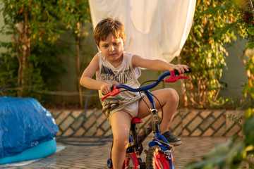 The boy and the bike