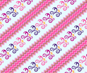 Vector ornamental hand drawing decorative background. Ethnic seamless pattern ornament. Vector pattern.