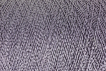 background of gray wool on a cone