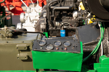 Device control panel of agricultural line.