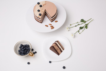 close up of conceptual sweets, on a white table