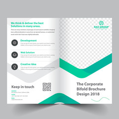 business bifold brochure template