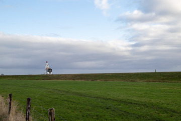 Fototapeta premium lighthouse of marken on the dike 