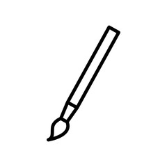 Obraz premium Paintbrush icon vector sign symbol on trendy design