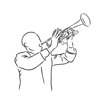 recommend clip art: trumpeter musician with trumpet