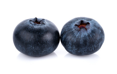 closeup fresh blueberry isolated on white background