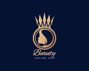Luxury Royal Crown Logo Design Full Vector