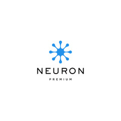 Neuron logo design icon vector illustration