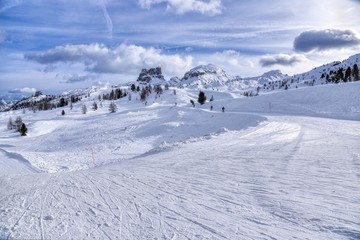 Fototapeta na wymiar High skiing