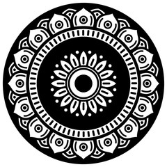 Ethnic Mandala Ornament. Arabic, Pakistan, Moroccan, Turkish, Indian, Spain motifs