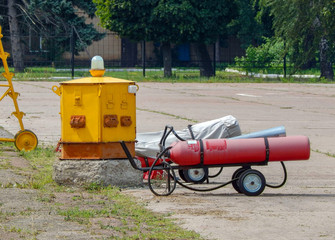 fire tanks, fire shield, fire ladder horizontal photo