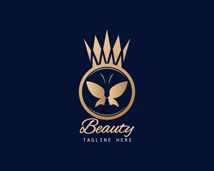 Fototapeta premium Luxury Royal Crown Logo Design Full Vector