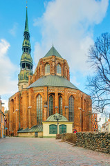 St Peter church building in Riga, Latvia